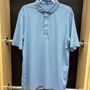 Stitch Stripe Gold Polo Size M/L